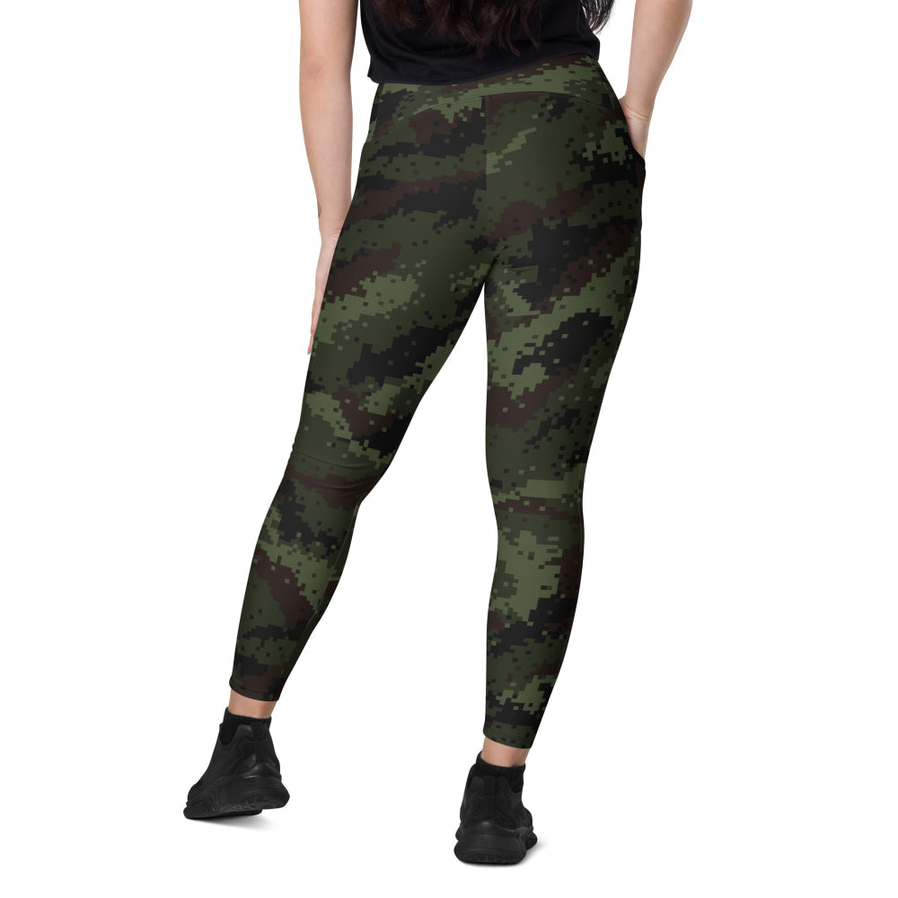 Thailand Army Digital CAMO Leggings with pockets - Womens With Pockets