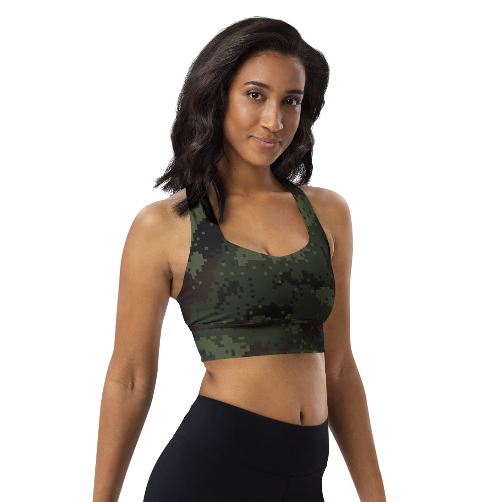 Thailand Army Digital CAMO Longline sports bra - Womens Sports Bra