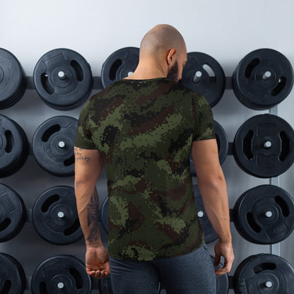 Thailand Army Digital CAMO Men’s Athletic T-shirt - Mens T-Shirt