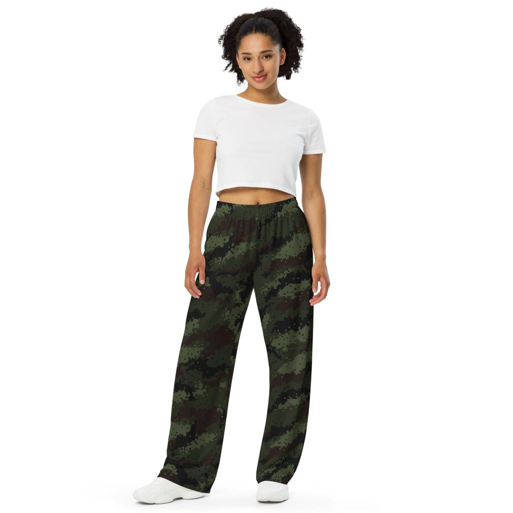 Thailand Army Digital CAMO unisex wide-leg pants - Unisex Wide-Leg Pants