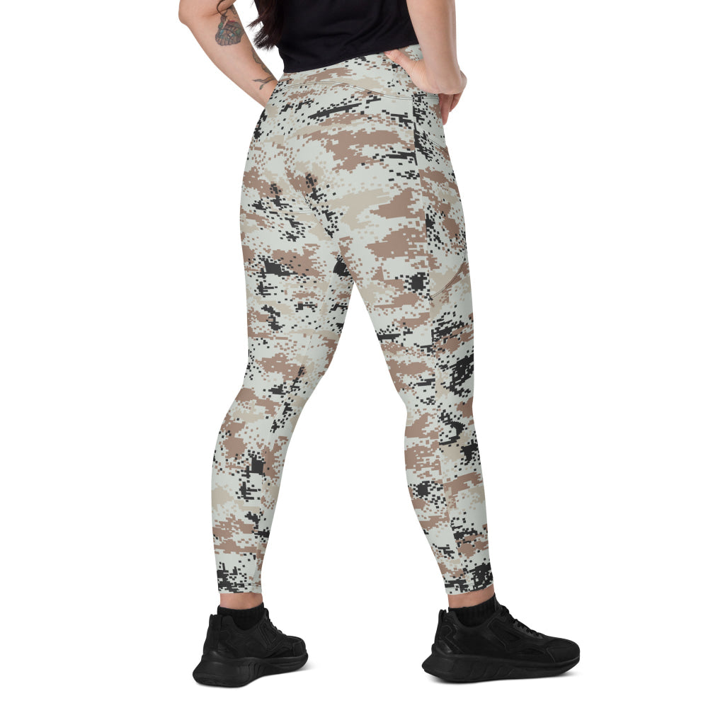 Thailand Darfur Desert Digital CAMO Leggings with pockets - 2XS - Womens With Pockets