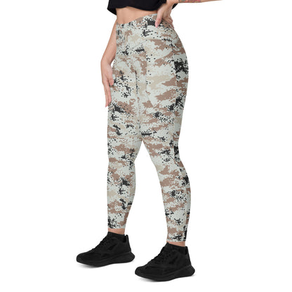 Thailand Darfur Desert Digital CAMO Leggings with pockets - Womens With Pockets