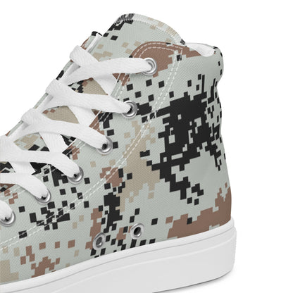 Thailand Darfur Desert Digital CAMO Men’s high top canvas shoes - Mens High Top Canvas Shoes