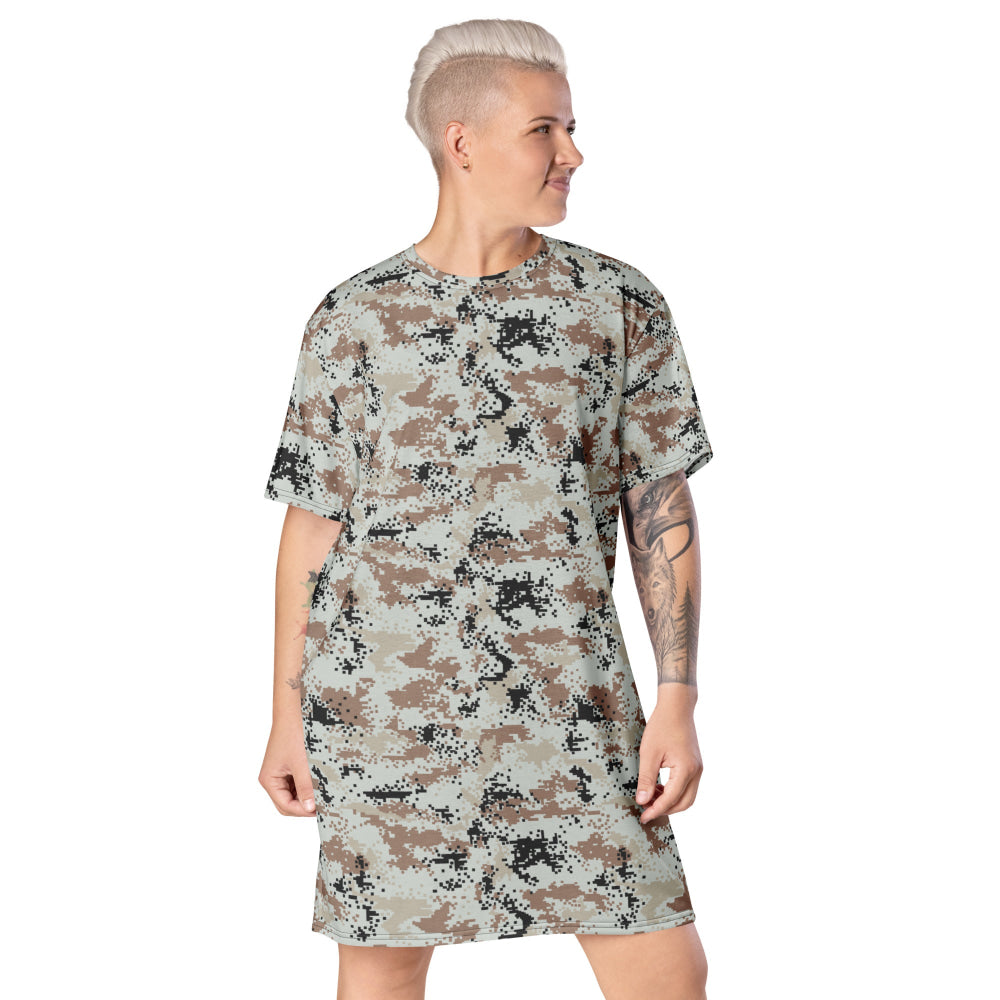 Thailand Darfur Desert Digital CAMO T-shirt dress - 2XS - Womens T-Shirt Dress