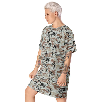 Thailand Darfur Desert Digital CAMO T-shirt dress - Womens T-Shirt Dress