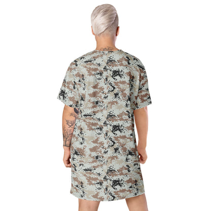 Thailand Darfur Desert Digital CAMO T-shirt dress - Womens T-Shirt Dress