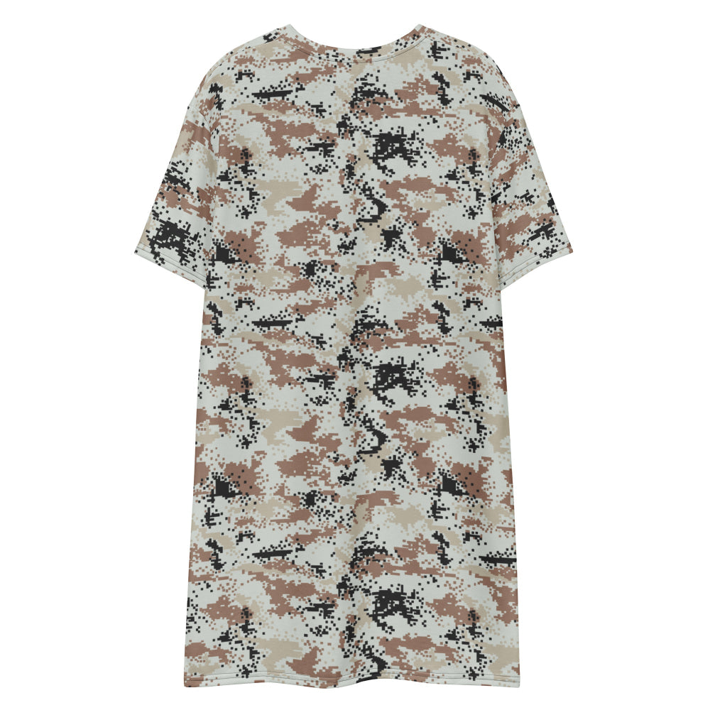 Thailand Darfur Desert Digital CAMO T-shirt dress - Womens T-Shirt Dress