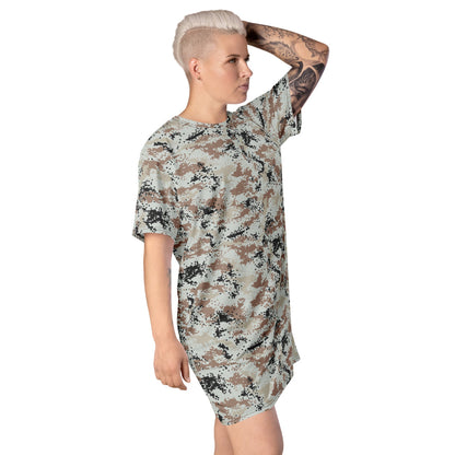 Thailand Darfur Desert Digital CAMO T-shirt dress - Womens T-Shirt Dress