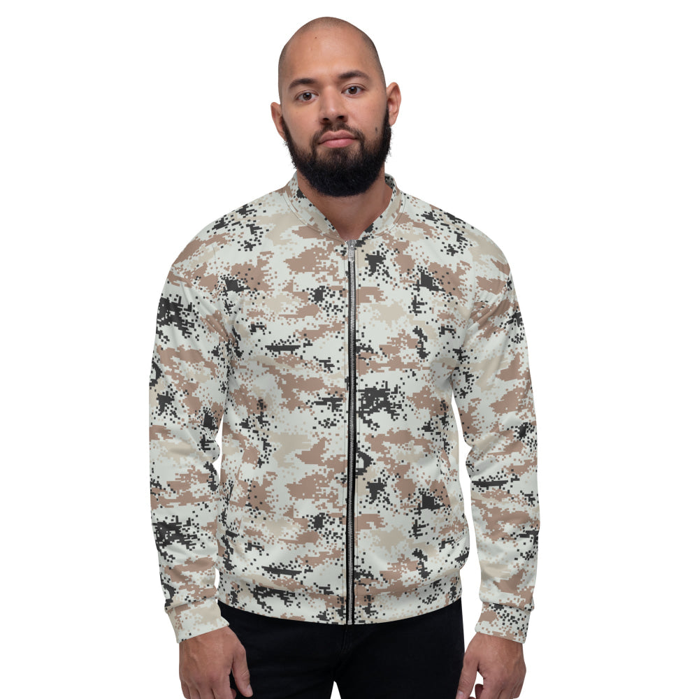 Thailand Darfur Desert Digital CAMO Unisex Bomber Jacket