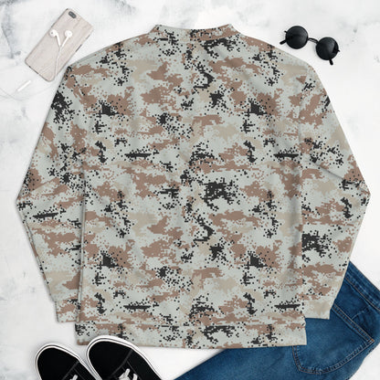 Thailand Darfur Desert Digital CAMO Unisex Bomber Jacket