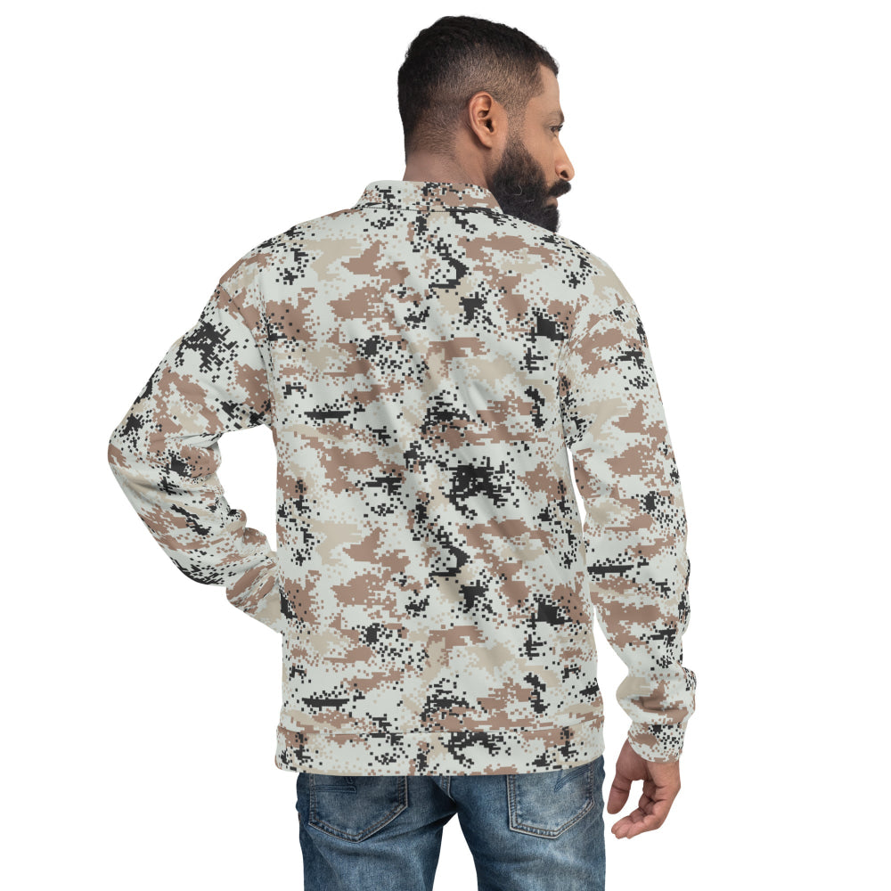 Thailand Darfur Desert Digital CAMO Unisex Bomber Jacket