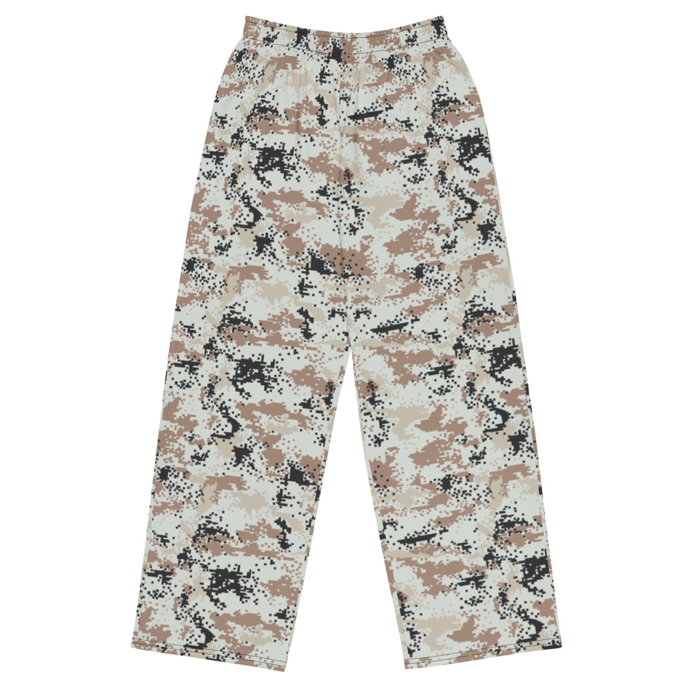 Thailand Darfur Desert Digital CAMO unisex wide-leg pants - 2XS - Unisex Wide-Leg Pants