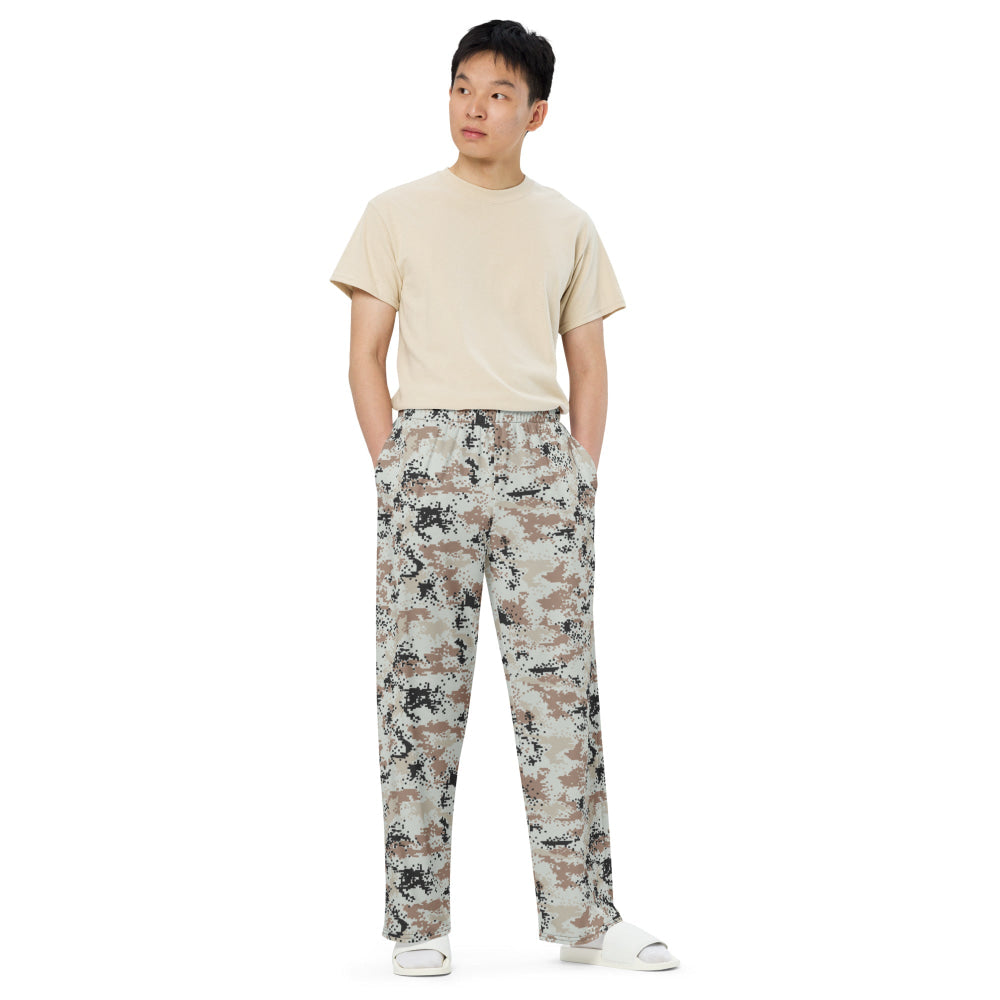 Thailand Darfur Desert Digital CAMO unisex wide-leg pants - Unisex Wide-Leg Pants