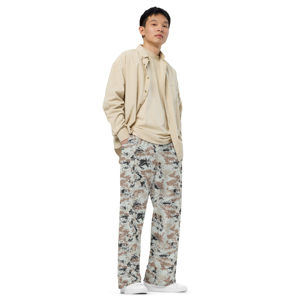 Thailand Darfur Desert Digital CAMO unisex wide-leg pants - Unisex Wide-Leg Pants