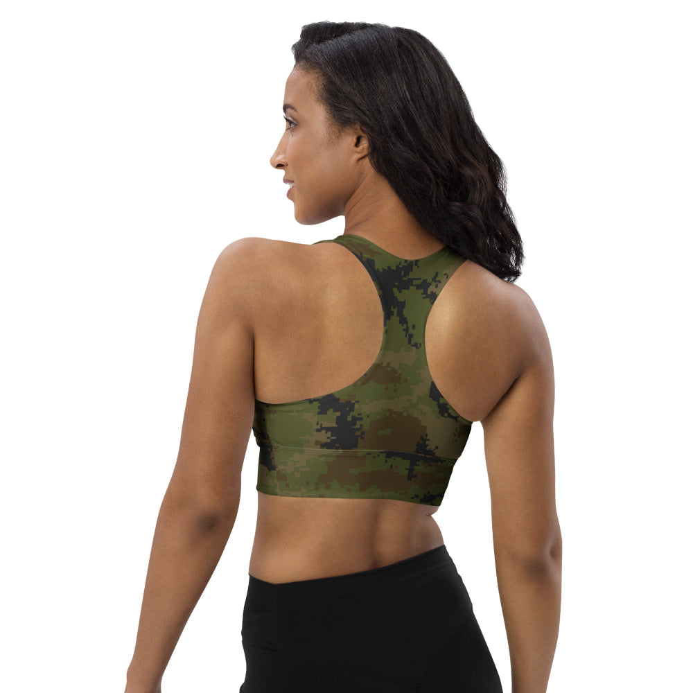 Thailand Marine Corps 2009 Digital CAMO Longline sports bra - Womens Sports Bra