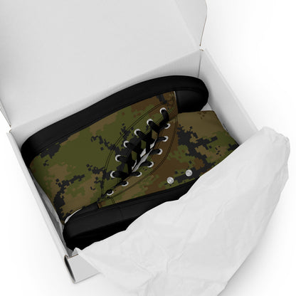 Thailand Marine Corps 2009 Digital CAMO Men’s high top canvas shoes - Mens High Top Canvas Shoes