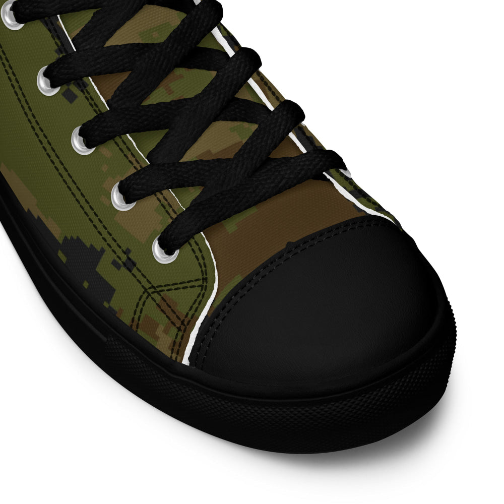 Thailand Marine Corps 2009 Digital CAMO Men’s high top canvas shoes - Mens High Top Canvas Shoes