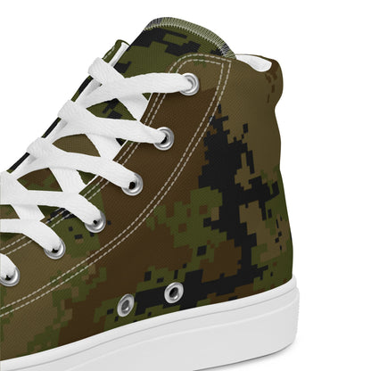 Thailand Marine Corps 2009 Digital CAMO Men’s high top canvas shoes - Mens High Top Canvas Shoes