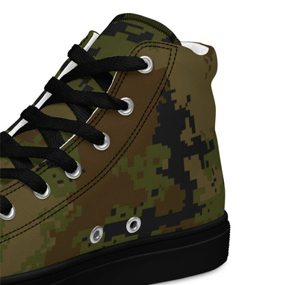 Thailand Marine Corps 2009 Digital CAMO Men’s high top canvas shoes - Mens High Top Canvas Shoes