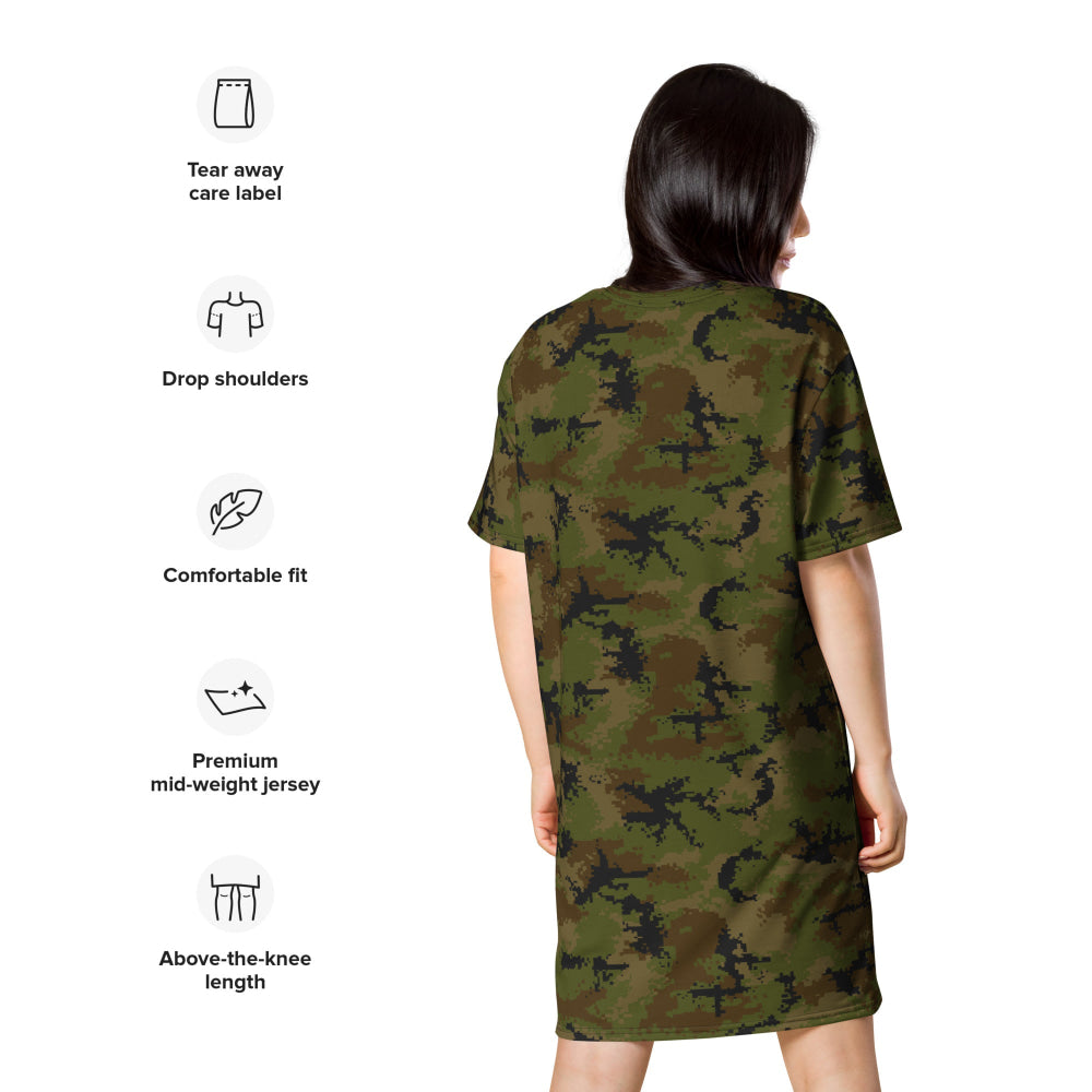 Thailand Marine Corps 2009 Digital CAMO T-shirt dress - Womens T-Shirt Dress