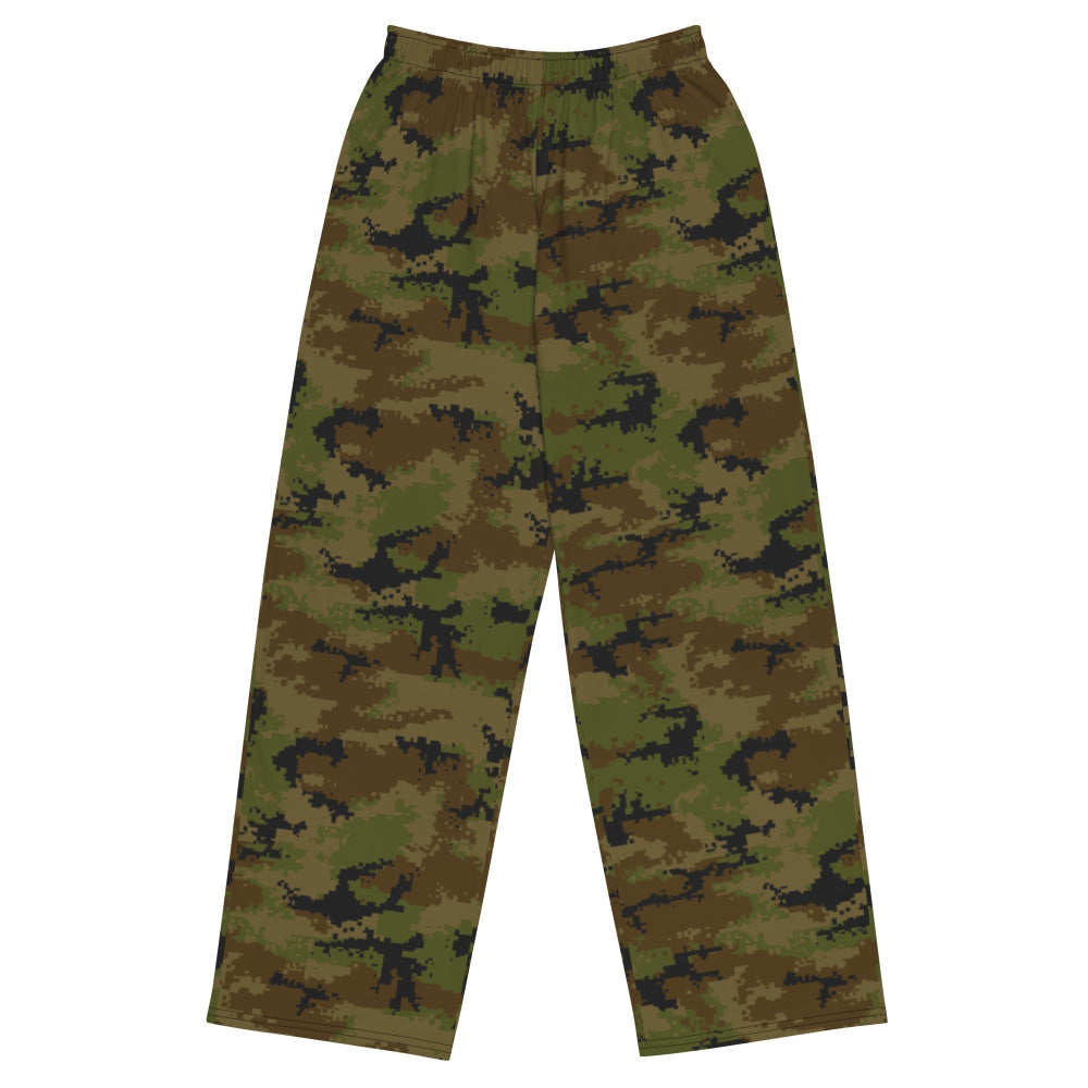 Thailand Marine Corps 2009 Digital CAMO unisex wide-leg pants - 2XS - Unisex Wide-Leg Pants