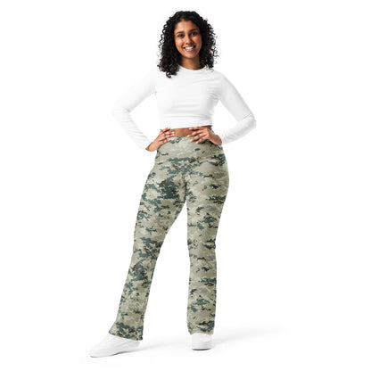 Thailand Navy Digital CAMO Flare leggings - Womens Leggings