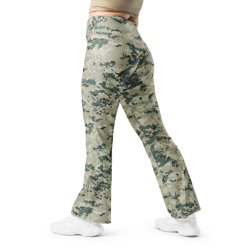 Thailand Navy Digital CAMO Flare leggings - 2XS - Womens Leggings