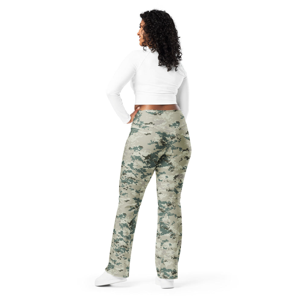 Thailand Navy Digital CAMO Flare leggings - Womens Leggings