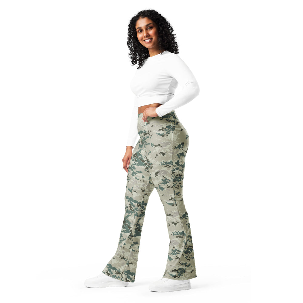 Thailand Navy Digital CAMO Flare leggings - Womens Leggings