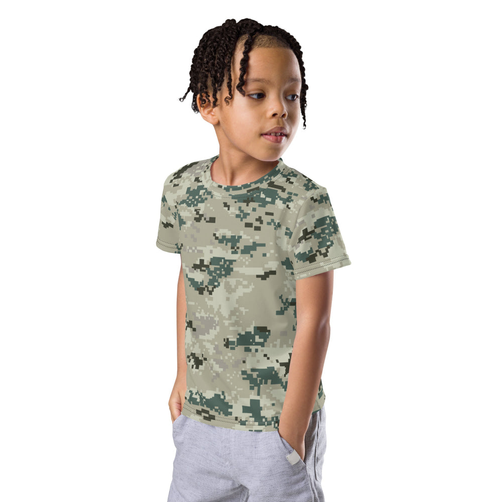 Thailand Navy Digital CAMO Kids crew neck t-shirt - Crew Neck T-shirt