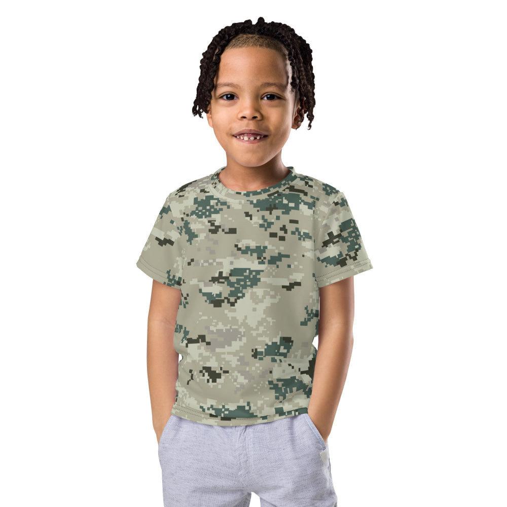 Thailand Navy Digital CAMO Kids crew neck t-shirt - 2T - Crew Neck T-shirt