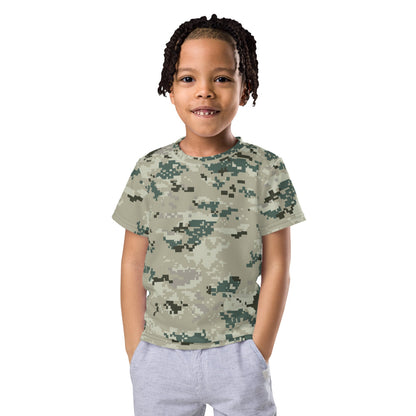 Thailand Navy Digital CAMO Kids crew neck t-shirt - 2T - Crew Neck T-shirt