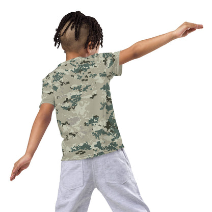 Thailand Navy Digital CAMO Kids crew neck t-shirt - Crew Neck T-shirt