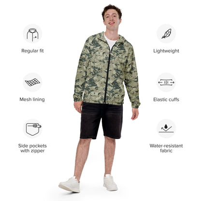 Thailand Navy Digital CAMO Men’s windbreaker - Mens Windbreaker