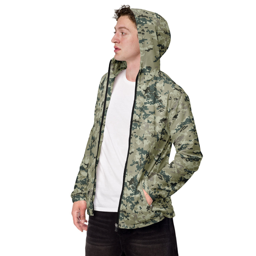 Thailand Navy Digital CAMO Men’s windbreaker - XS - Mens Windbreaker