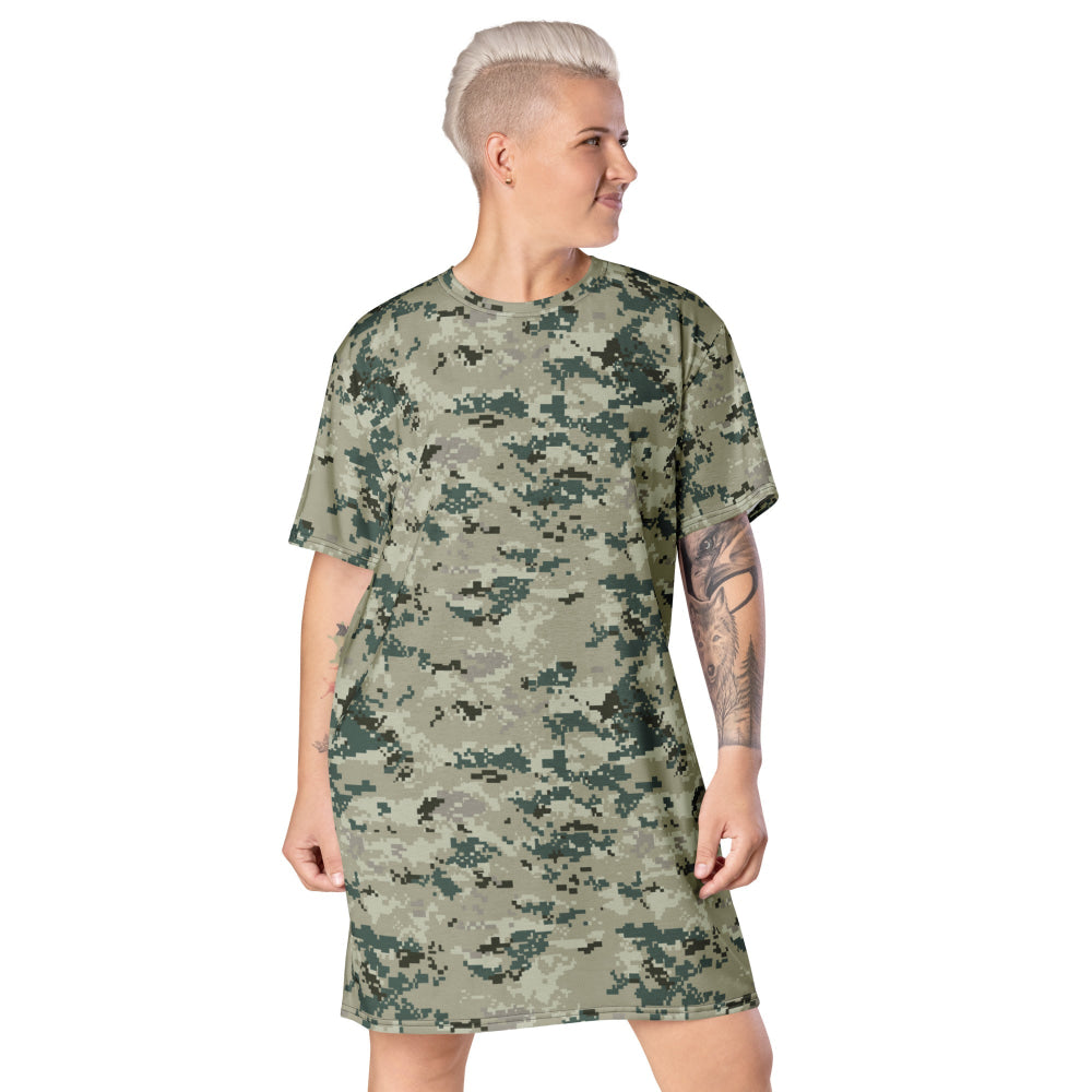 Thailand Navy Digital CAMO T-shirt dress - 2XS - Womens T-Shirt Dress