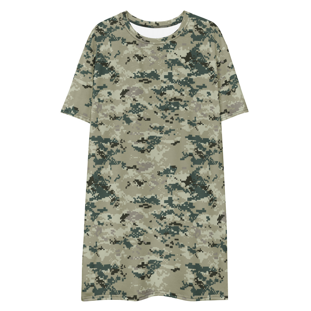 Thailand Navy Digital CAMO T-shirt dress - Womens T-Shirt Dress