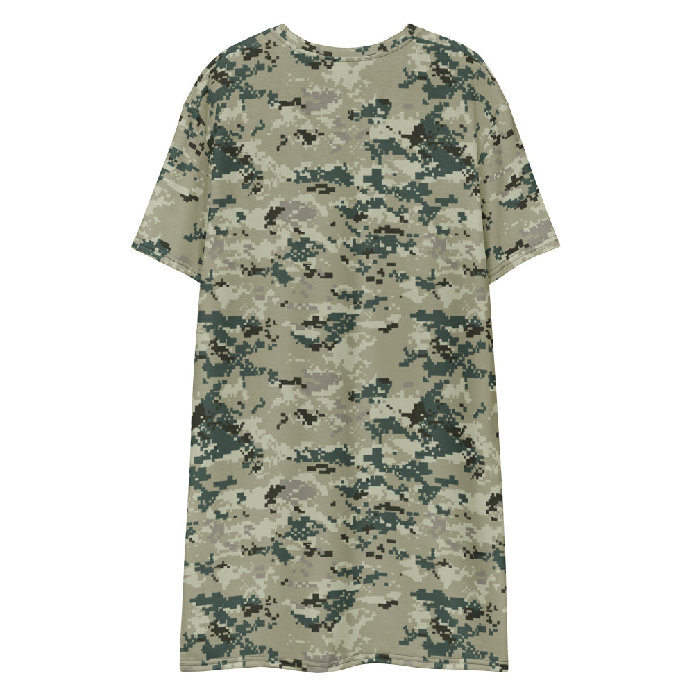 Thailand Navy Digital CAMO T-shirt dress - Womens T-Shirt Dress