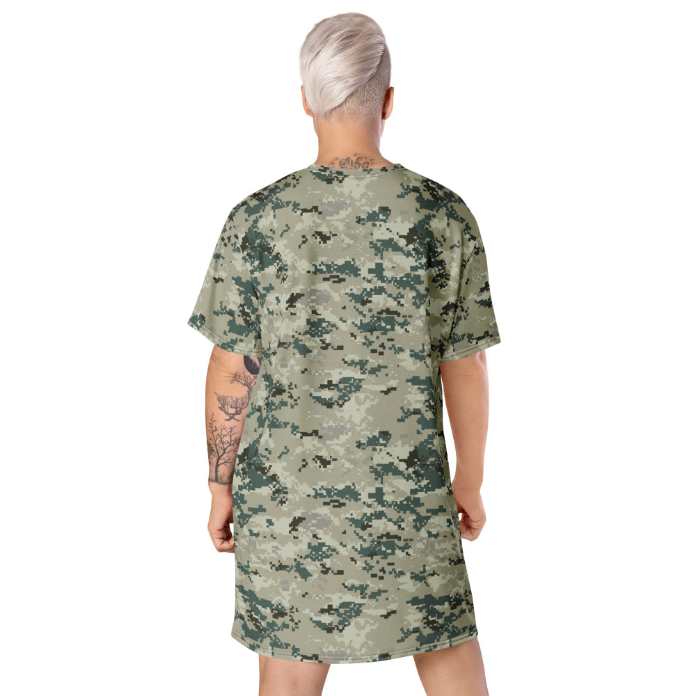 Thailand Navy Digital CAMO T-shirt dress - Womens T-Shirt Dress