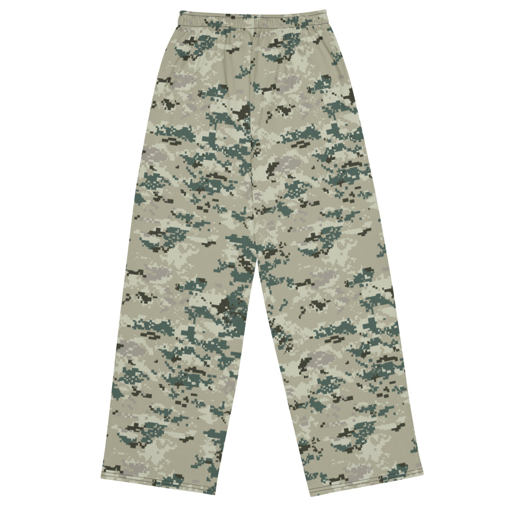 Thailand Navy Digital CAMO unisex wide-leg pants - Unisex Wide-Leg Pants