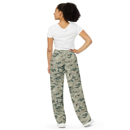 Thailand Navy Digital CAMO unisex wide-leg pants - Unisex Wide-Leg Pants