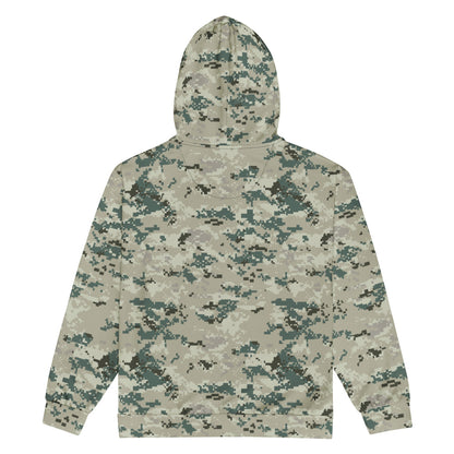 Thailand Navy Digital CAMO Unisex zip hoodie - Zip Hoodie