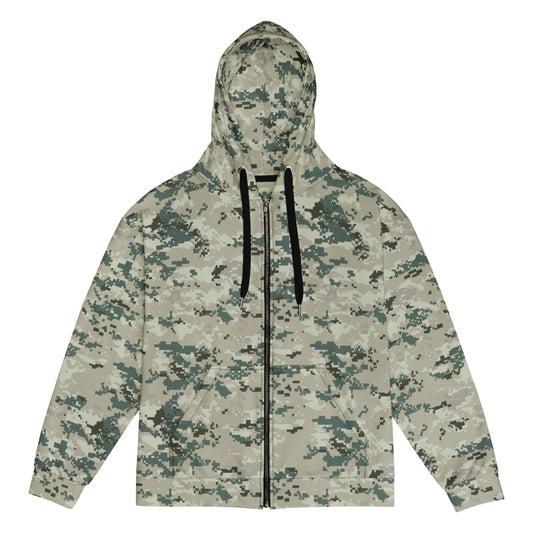 Thailand Navy Digital CAMO Unisex zip hoodie - 2XS - Zip Hoodie