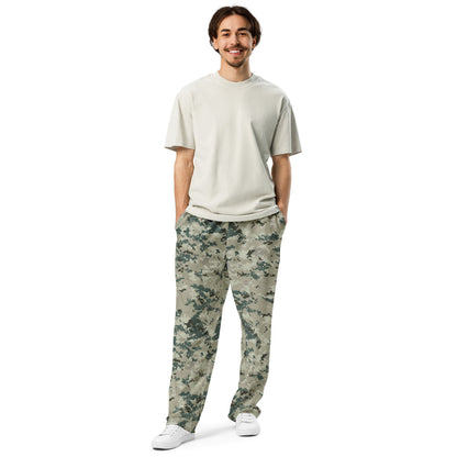 Thailand Navy Digital CAMO Wide-leg joggers - Unisex Joggers