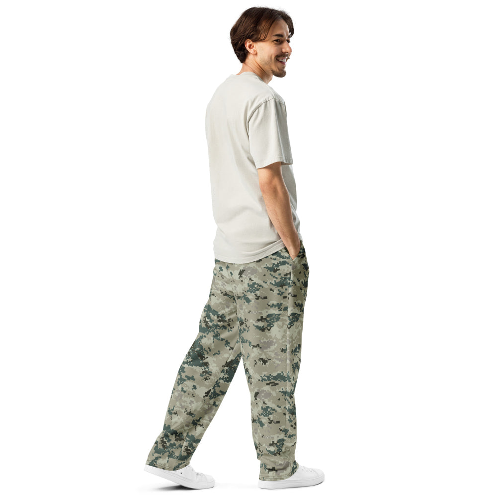 Thailand Navy Digital CAMO Wide-leg joggers - Unisex Joggers