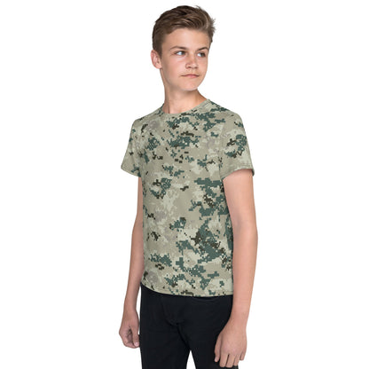 Thailand Navy Digital CAMO Youth crew neck t-shirt - Crew Neck T-shirt