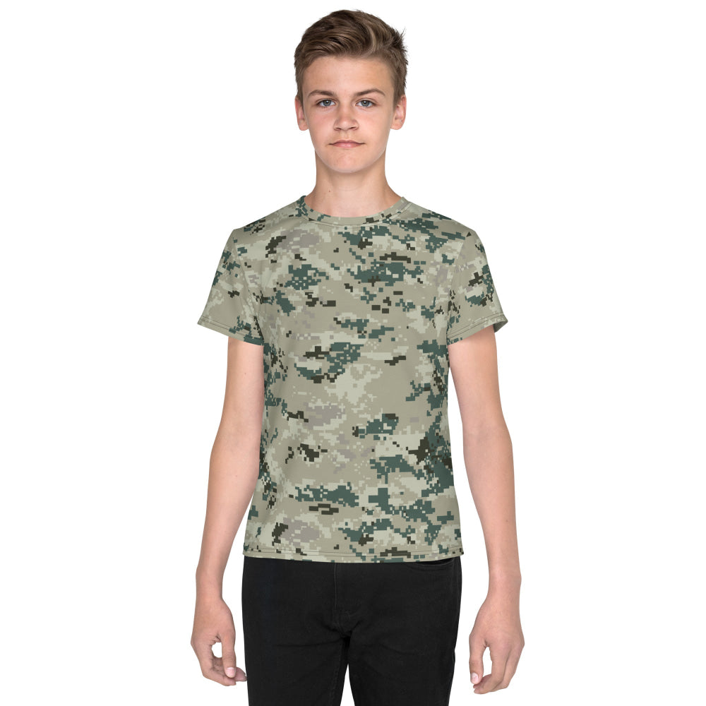 Thailand Navy Digital CAMO Youth crew neck t-shirt - 8 - Crew Neck T-shirt