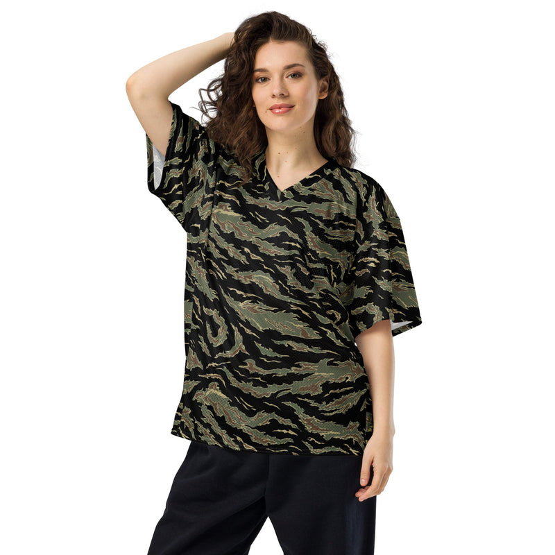 Tiger Stripe Tadpole CAMO Unisex American Football Jersey