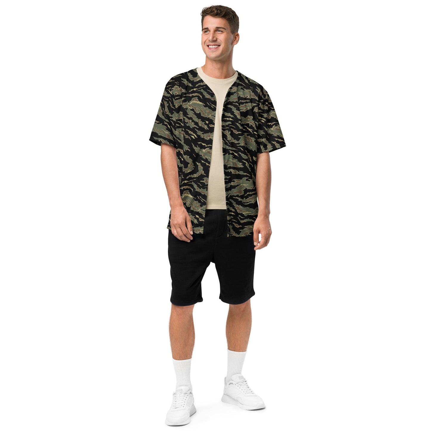 Thailand “Tadpole” (TSP) Tiger Stripe CAMO baseball jersey - Baseball Jerseys