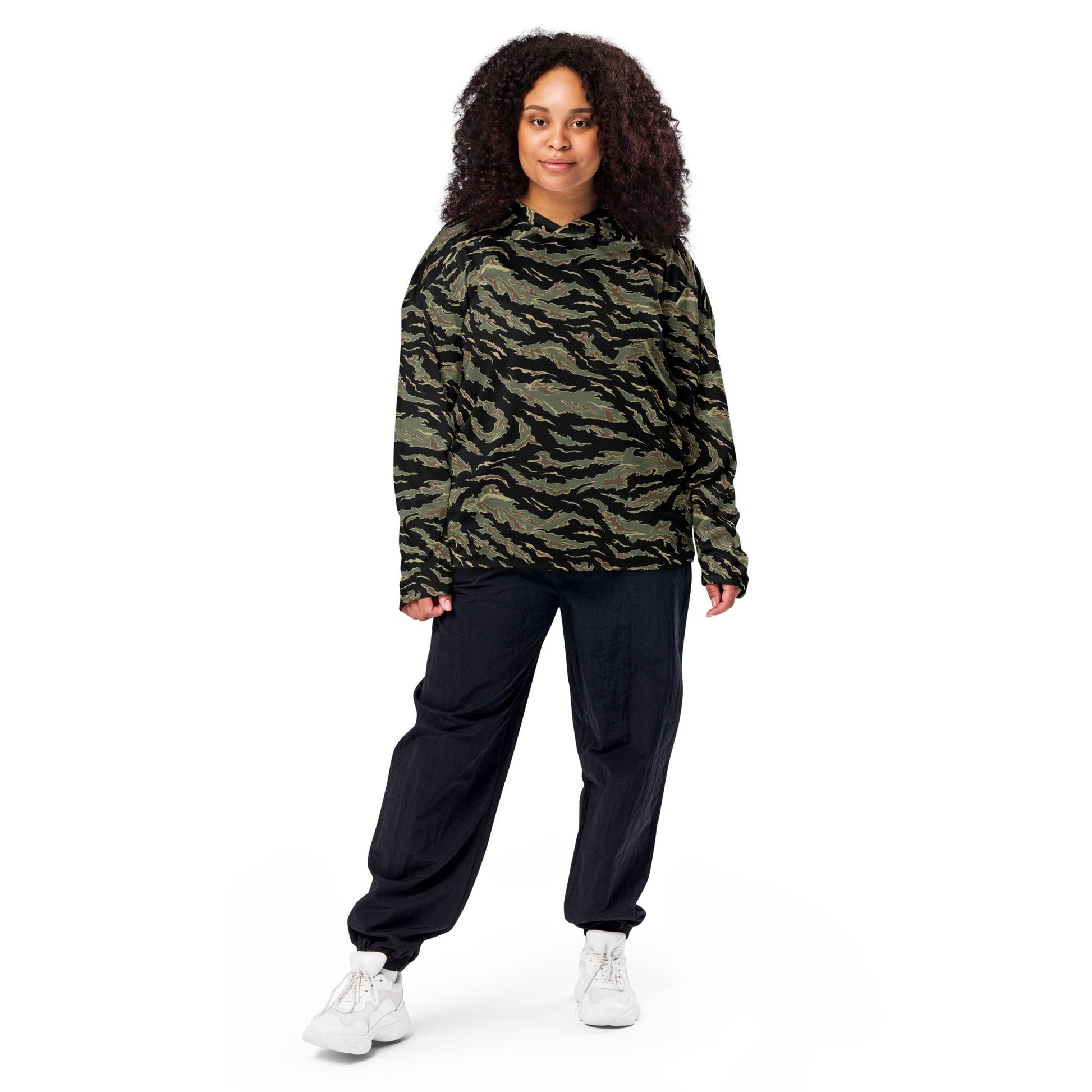 Thailand “Tadpole” (TSP) Tiger Stripe CAMO hockey fan jersey - Hockey Jerseys